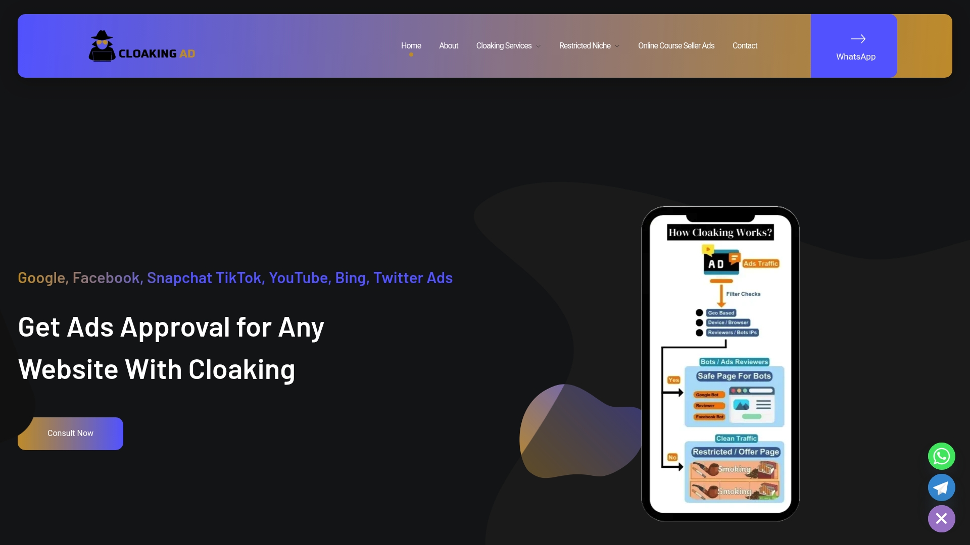 Cloaking Ads