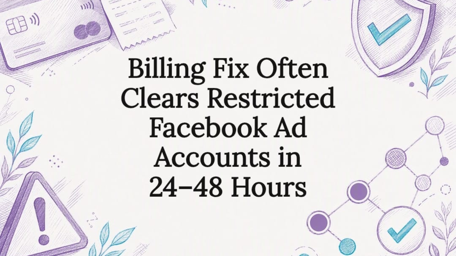 Billing restriction verification title card