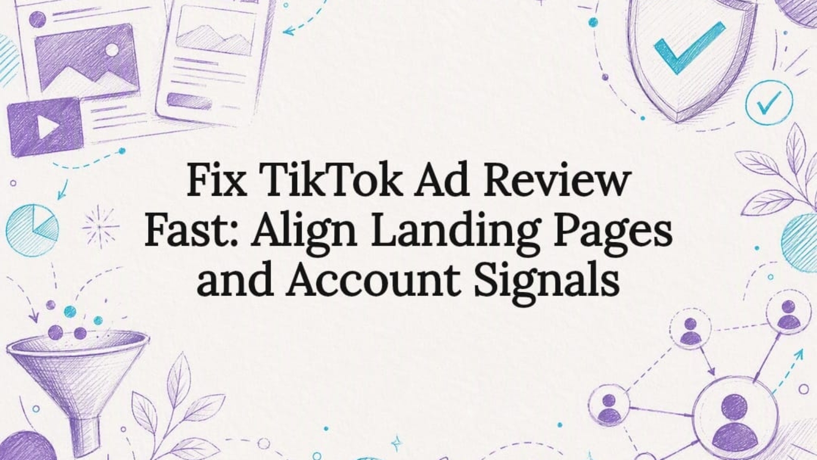 TikTok ad review title card illustration