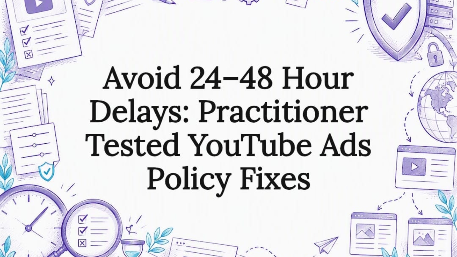 Decorative YouTube ads policy title card