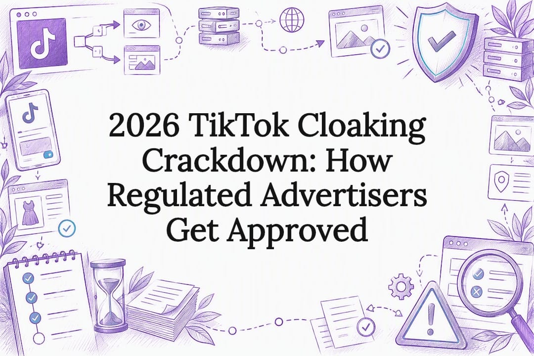 Decorative TikTok compliance title card illustration