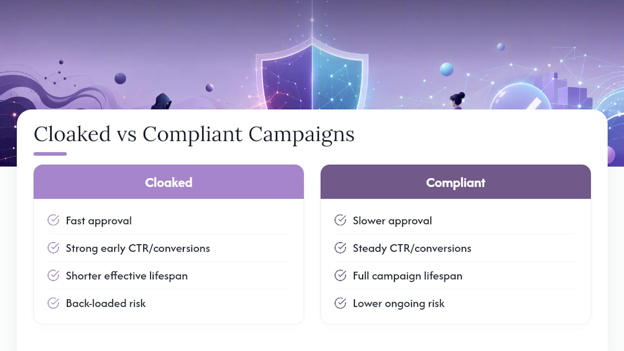 What Cloaking Actually Does to Your Metrics and ROI — overview diagram
