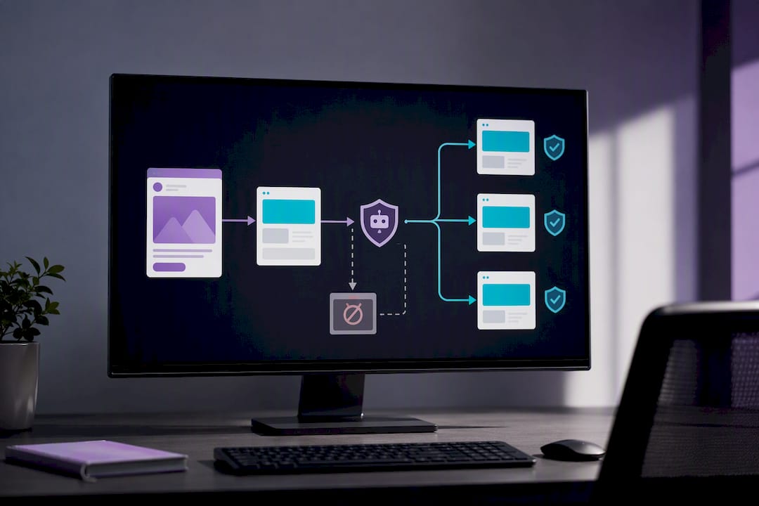 Landing page domain review process