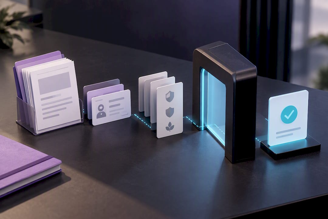 Pre approval documentation workflow illustration