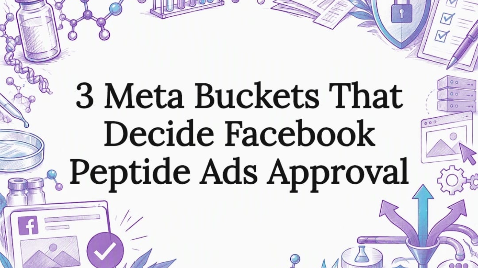 Decorative peptide advertising approval title card
