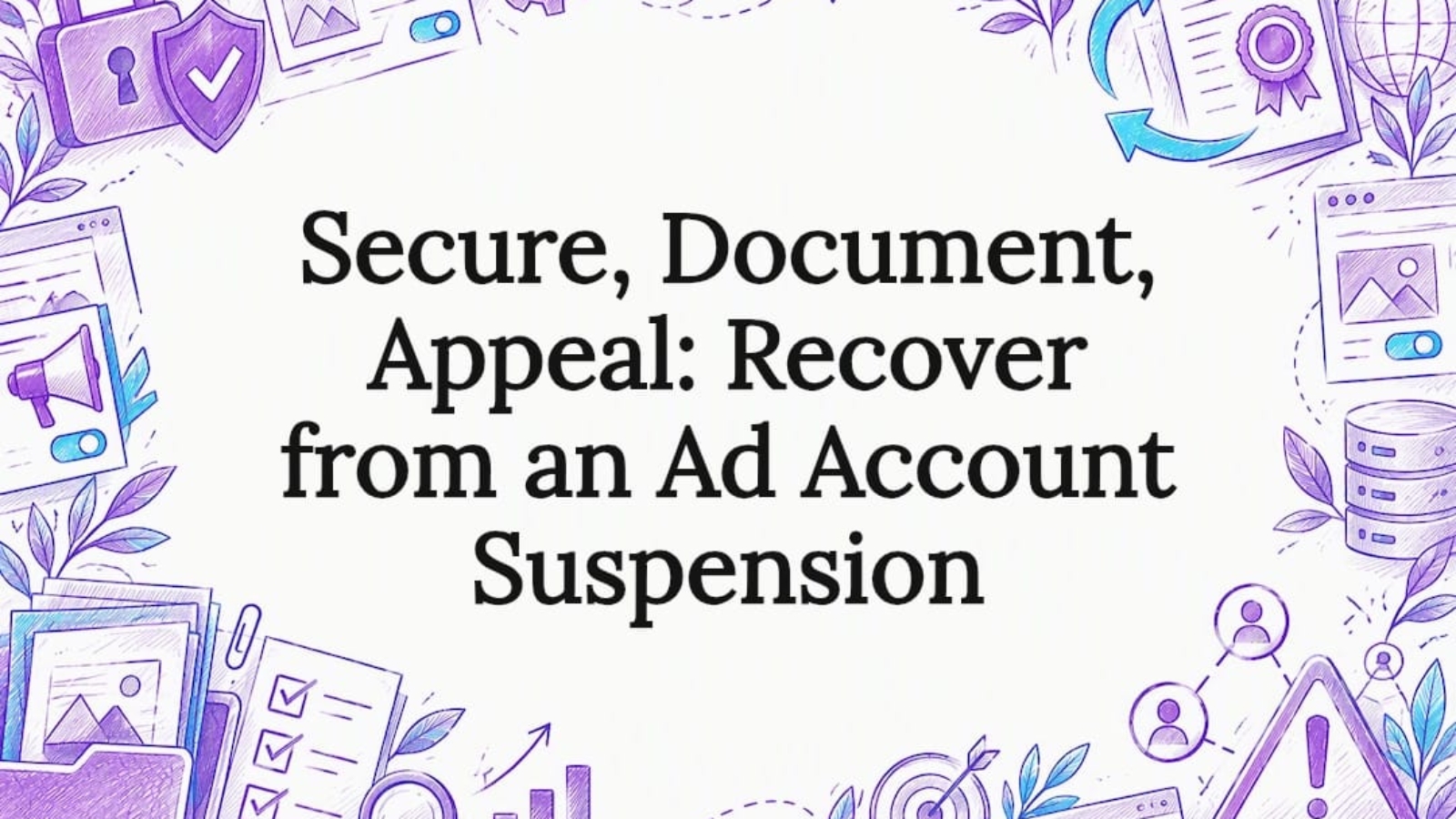 Secure document appeal recovery title card