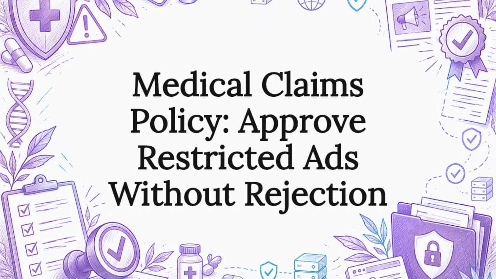 Medical claims policy approval title card