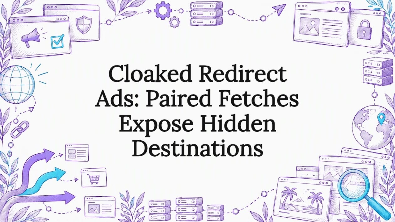 Sketch framing a cloaked redirect article title