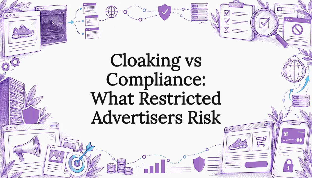 Sketch framing the cloaking versus compliance headline